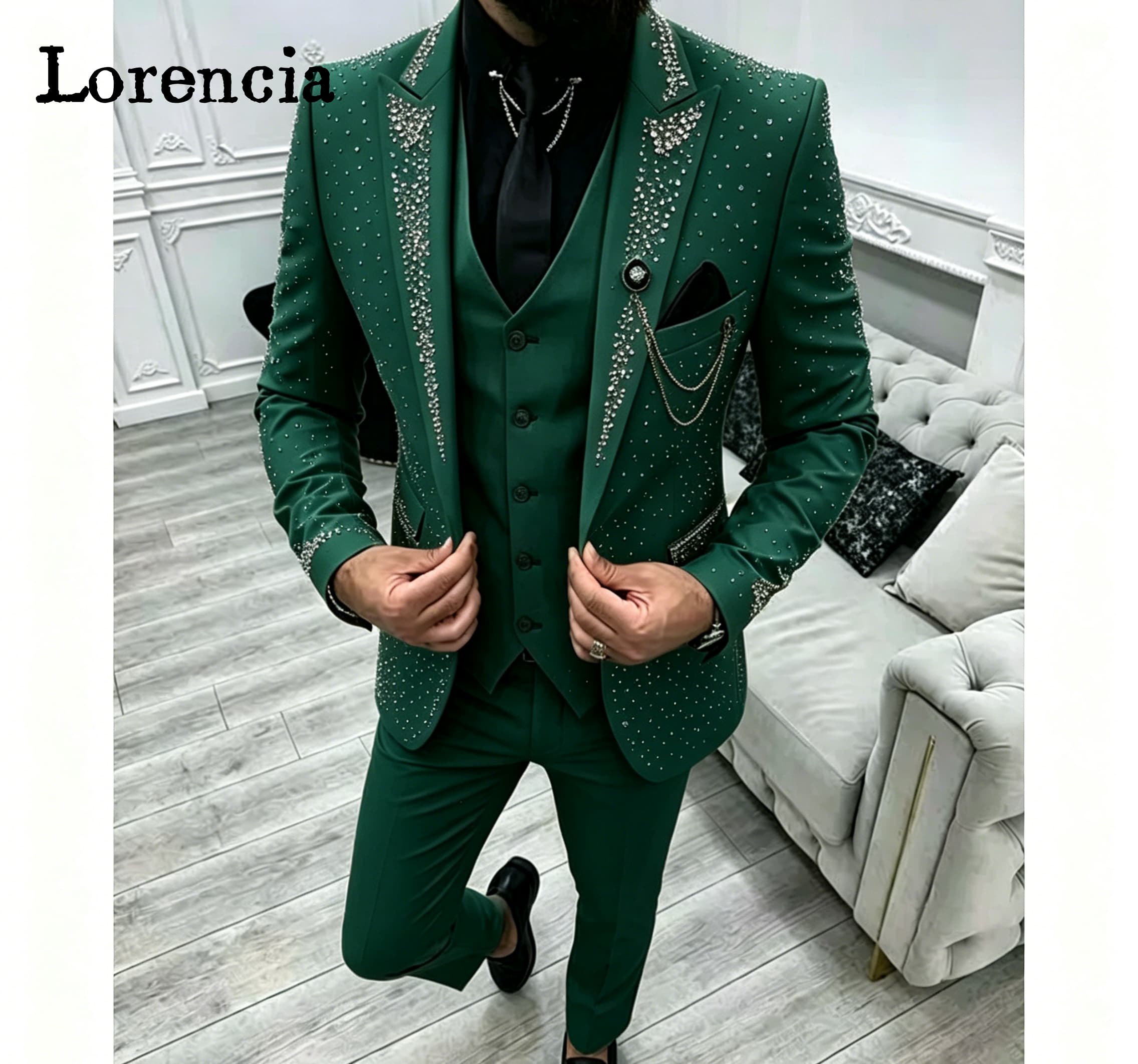 Elegant Formal Men'S Wear - طقم بدلة رسمية فاخرة للرجال من