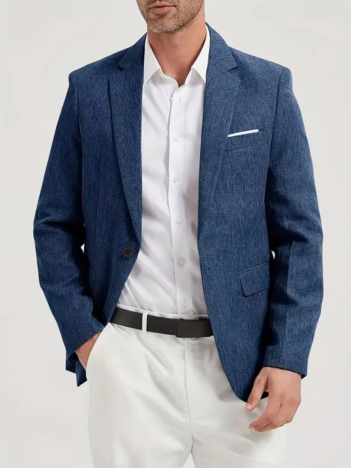 Elegant Formal Men'S Wear - سترة بدلة رجالي واحدة الصدر كاجوال