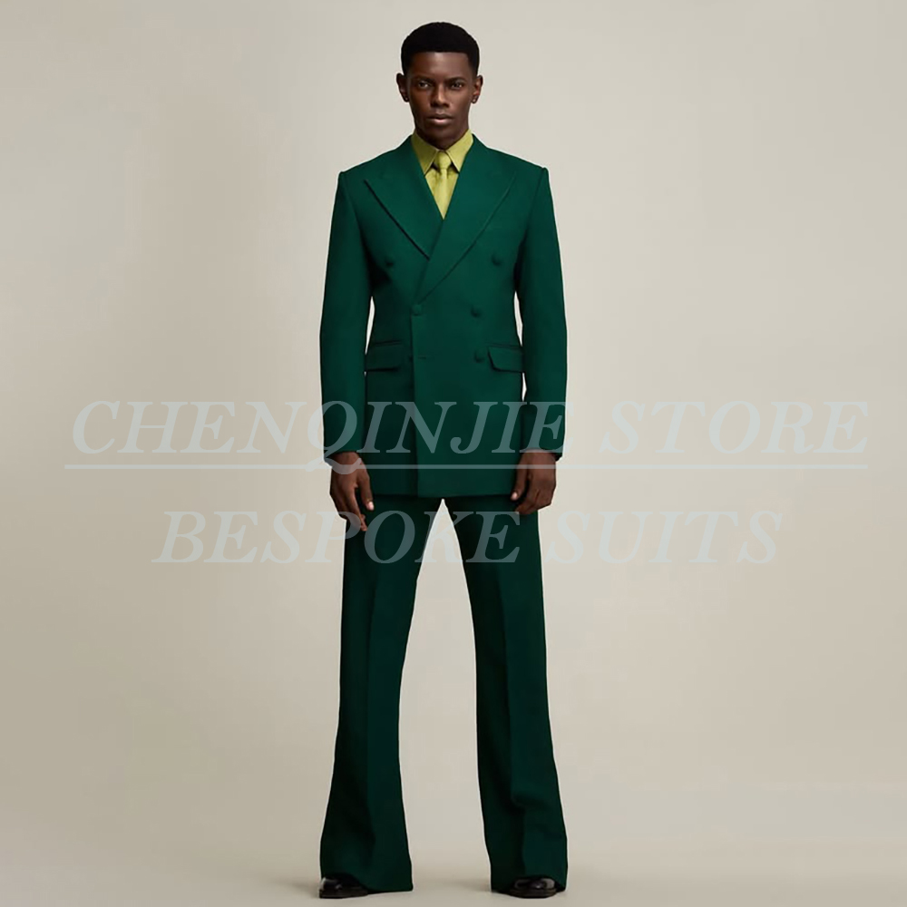 Men Formal Wear Green - بدلات رجالية فاخرة باللون الأخضر للمناسبات