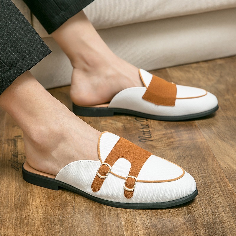 Men'S Formal Style - حذاء قماش البغال نصف حذاء للرجال