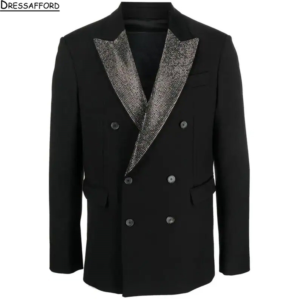 Elegant Formal Men'S Wear - طقم بدلة رسمية فاخرة مرصعة بالألماس