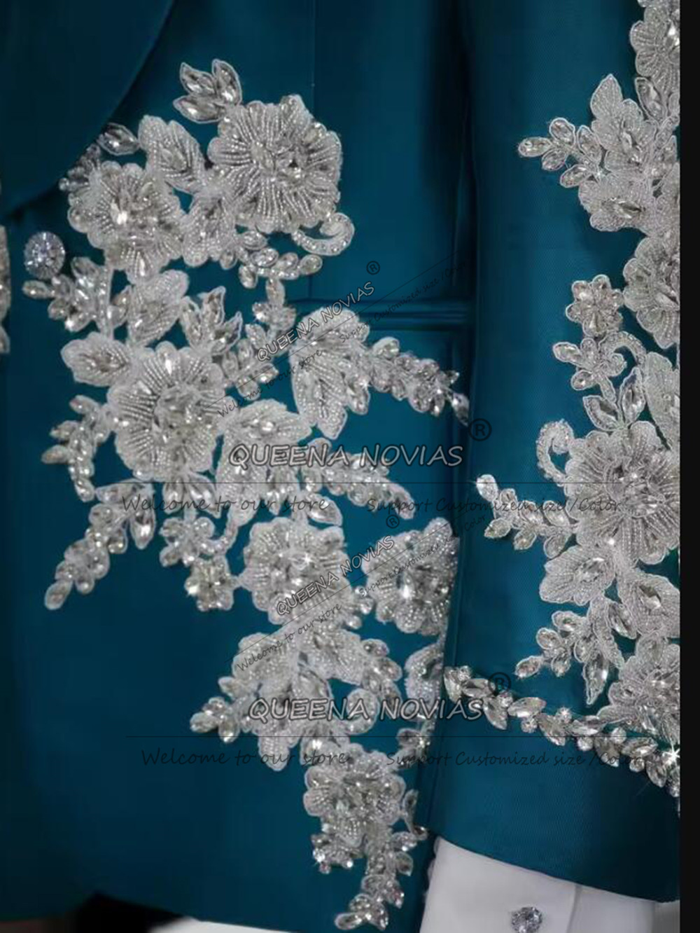 بدلات زفاف حصرية للعريس، ملابس - مراجعة Men Formal Wear Green وسعره