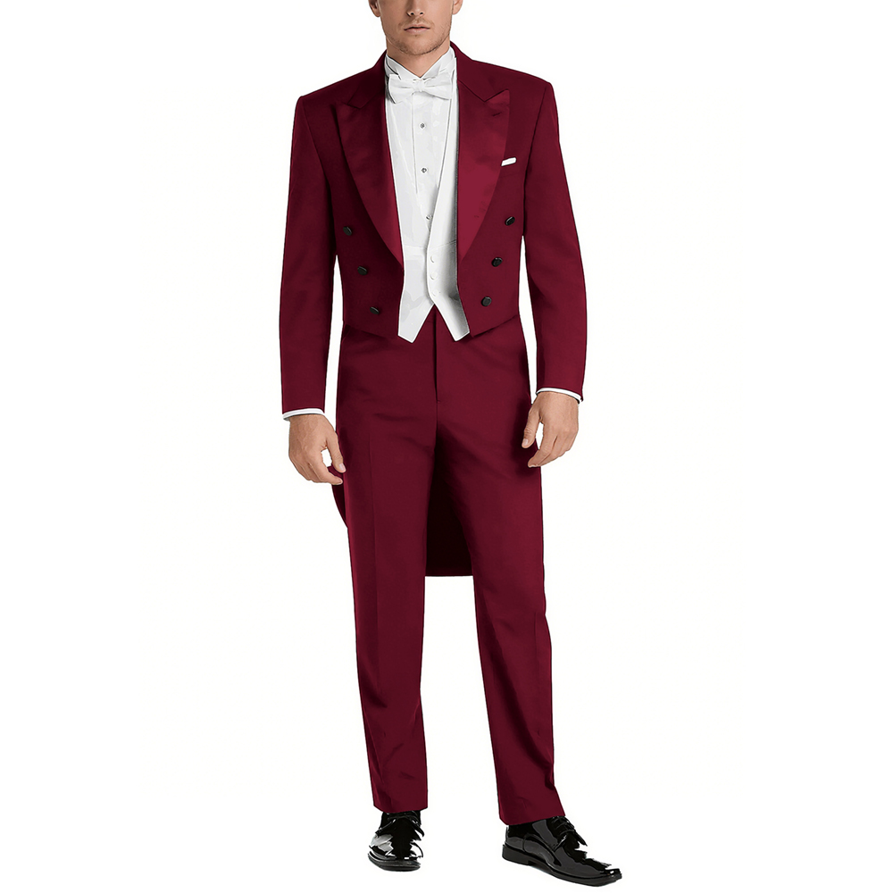طقم بدلة رجالي من الساتان ذو ط - مراجعة Elegant Formal Men'S Wear وسعره