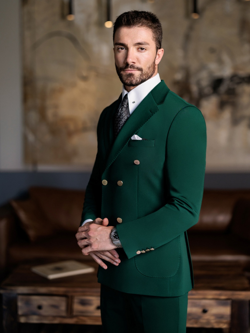بدلة رجالية رسمية خضراء ضيقة م - مراجعة Men Formal Wear Green وسعره