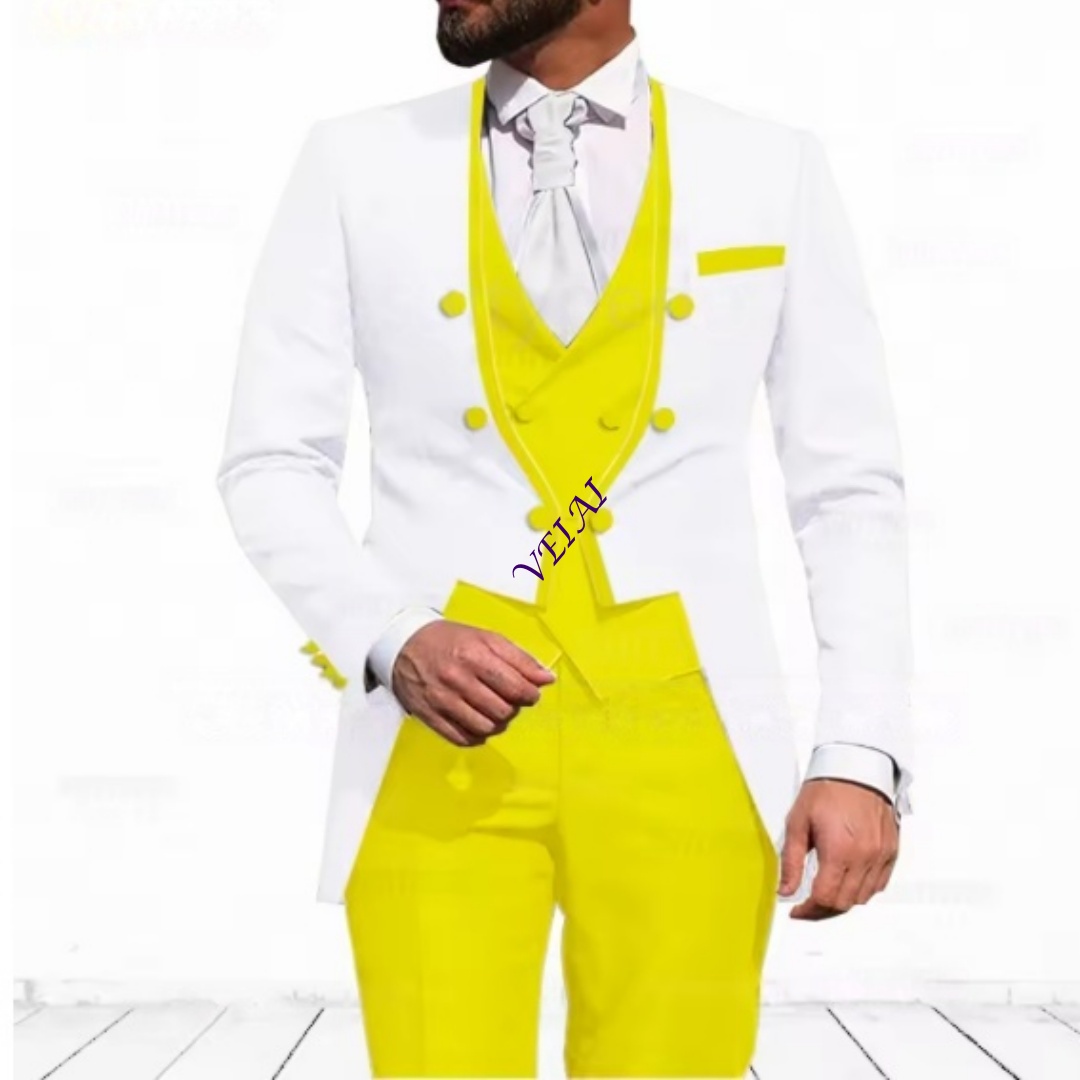 بدلة رجالية مخصصة باللون الأزر - مراجعة Elegant Formal Men'S Wear وسعره