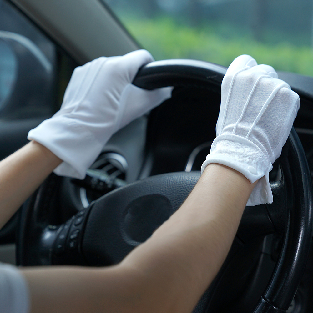 زوجان من قفازات القيادة البيضا - مراجعة Formal Wear Gloves Men وسعره