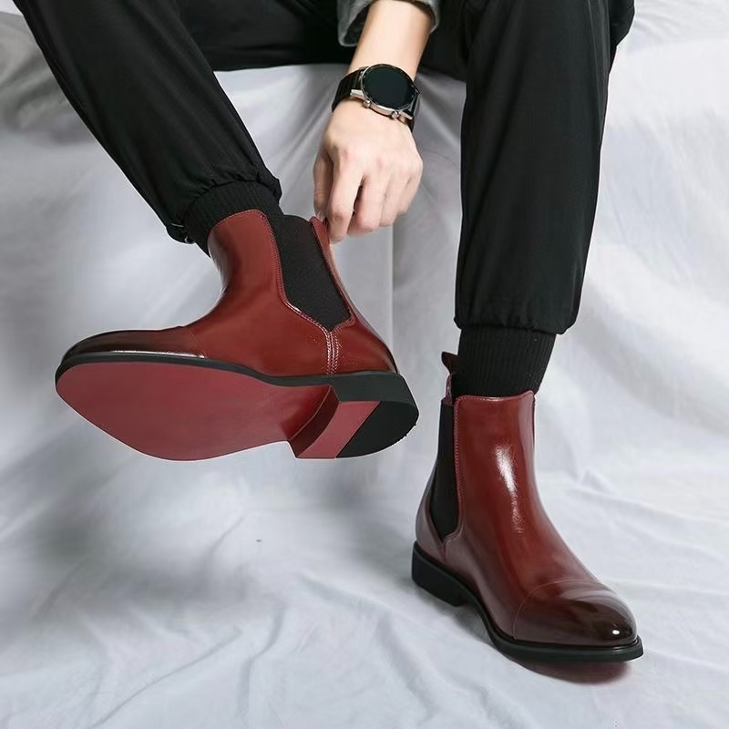 الرجال الكلاسيكية الأحمر تشيلس - مراجعة Men'S Formal Style وسعره