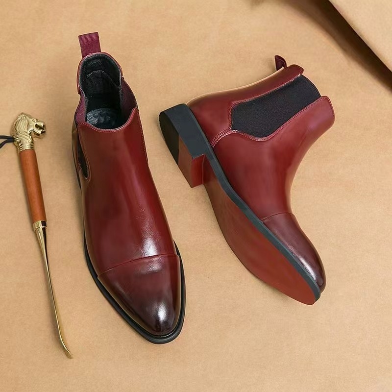 الرجال الكلاسيكية الأحمر تشيلس - مراجعة Men'S Formal Style وسعره