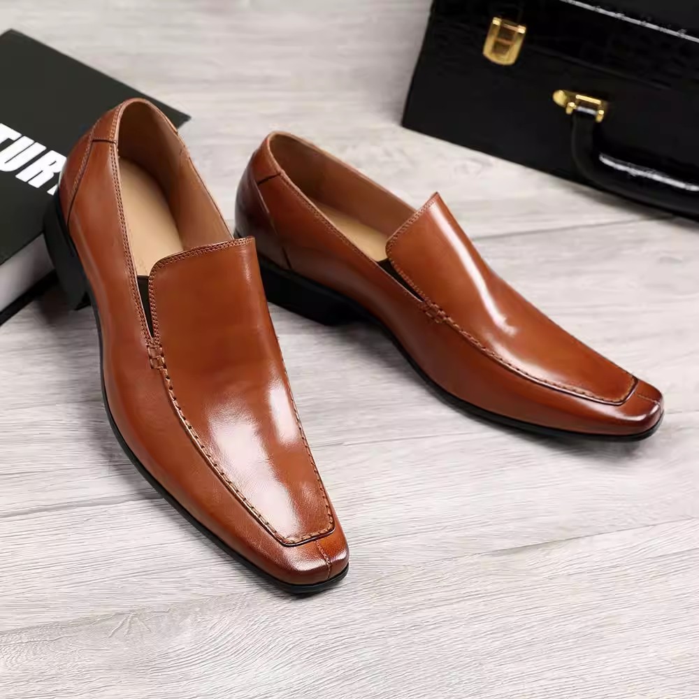 أحذية جلدية مدببة على الطراز ا - مراجعة Men'S Formal Style وسعره