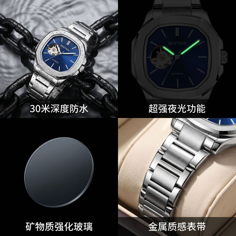 ساعة رجالية أنيقة، تعمل بالحرك - مراجعة Men'S Formal Wear Watches وسعره