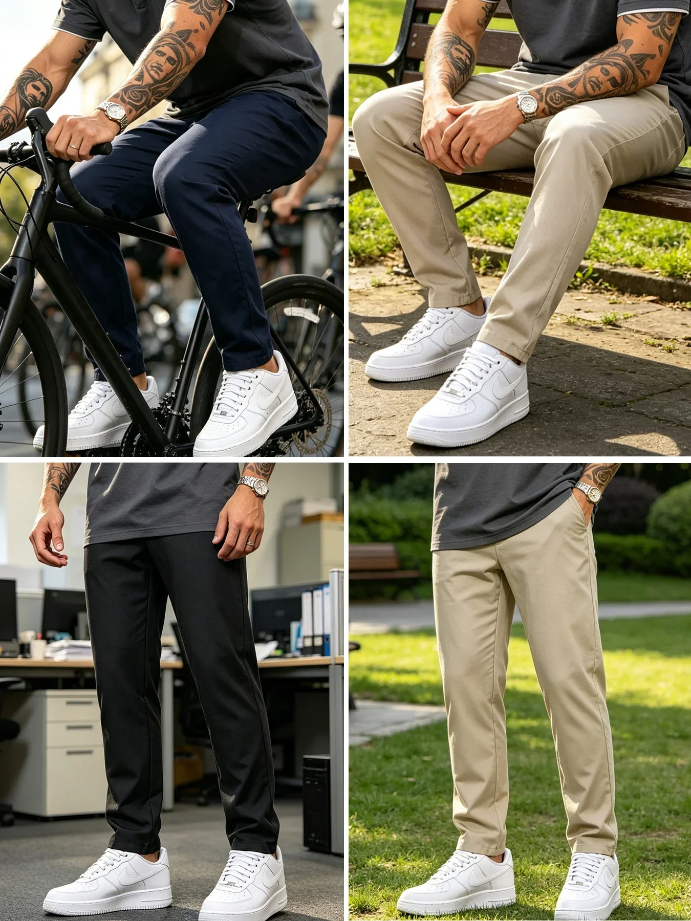 بنطلون تشينو رجالي بقصة مستقيم - مراجعة Men'S Formal Style وسعره