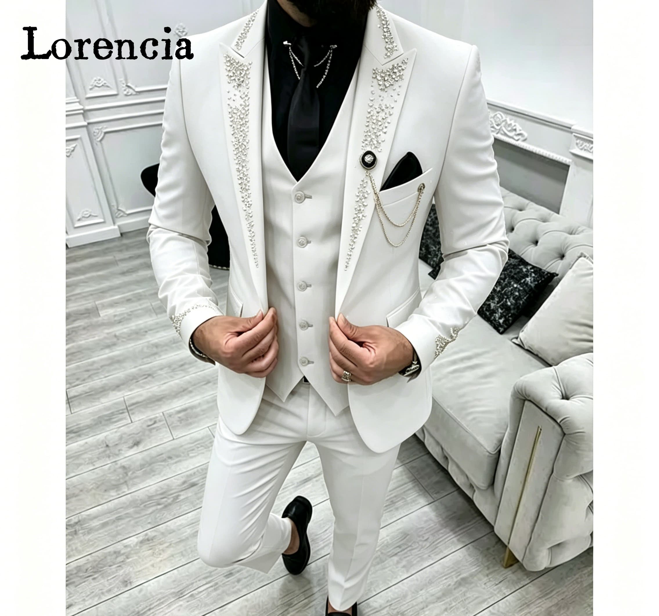 طقم بدلة رسمية فاخرة للرجال من - مراجعة Elegant Formal Men'S Wear وسعره