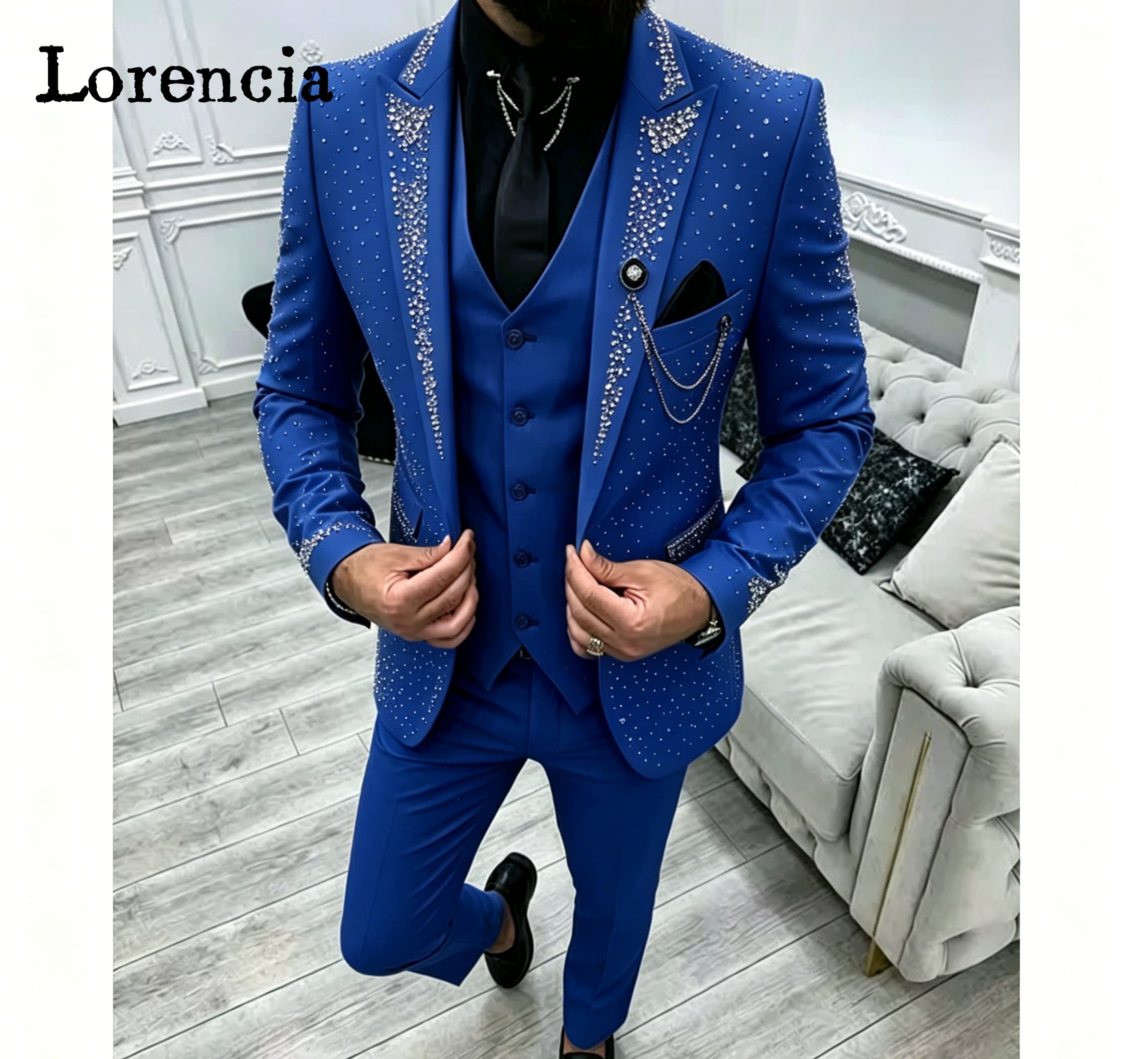 طقم بدلة رسمية فاخرة للرجال من - مراجعة Elegant Formal Men'S Wear وسعره
