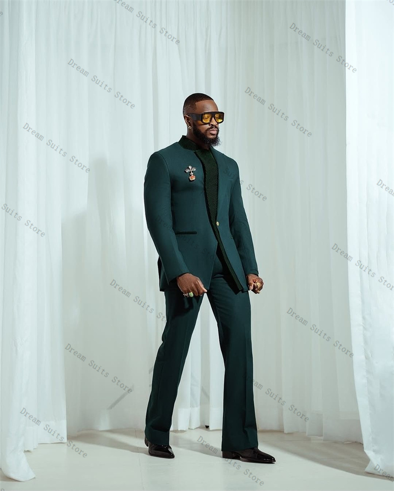 الربط اللون الرجال البدلة مجمو - مراجعة Men Formal Wear Green وسعره
