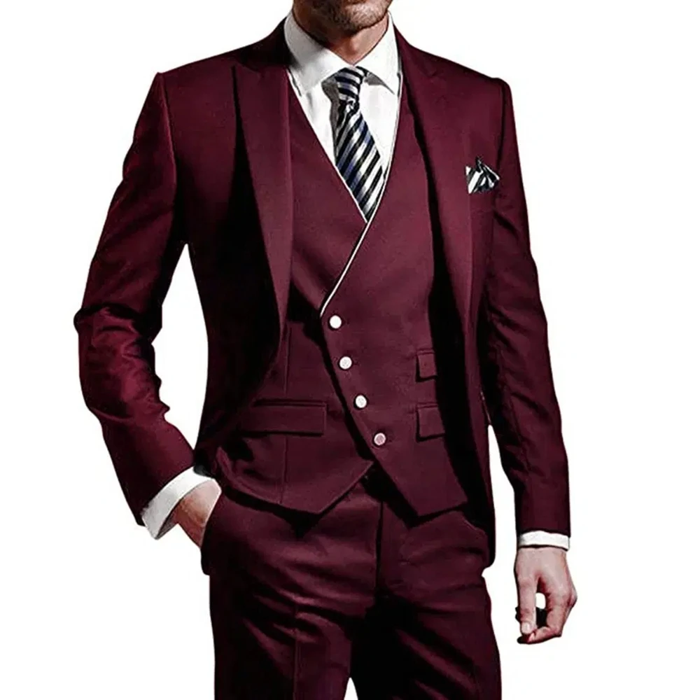 بدلة رجالية خضراء عسكرية من 3  - مراجعة Men Formal Wear Green وسعره